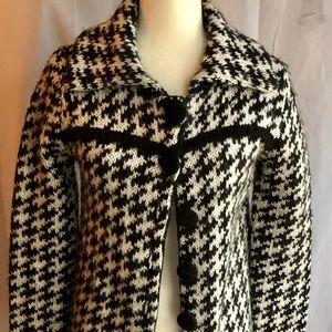 Houndstooth Sweater jacket